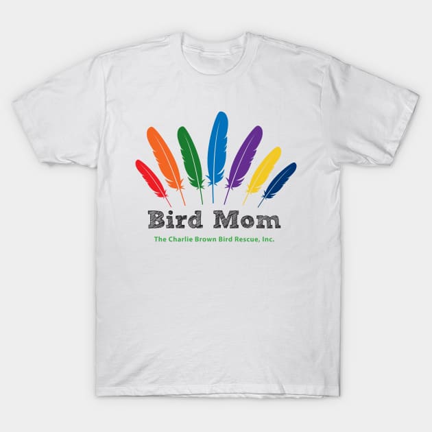 CB bird mom - black type T-Shirt by Just Winging It Designs